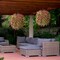 Artificial Hanging Flowers for Outdoors Spring Decoration, 2PCS Silk Fake Daisy Realistic Outdoor Flowers UV Resistant Porch Patio Window Yard Decor(Brown)